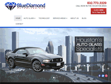 Tablet Screenshot of bluediamondautoglass.com